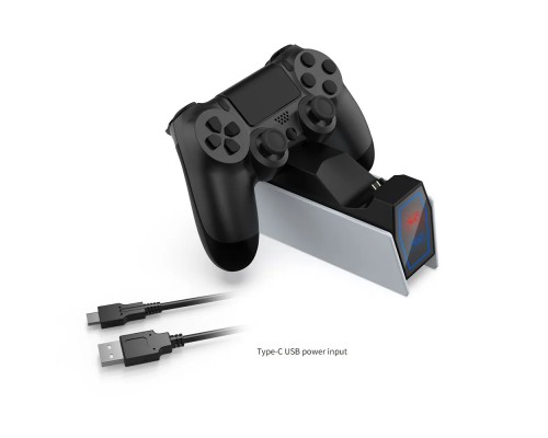 Зарядная станция DOBE для джойстиков PS4 / PS4 Slim / PS4 PRO с индикаторами, TP4-0417 Зарядная станция DOBE для джойстиков PS4 / PS4 Slim / PS4 PRO с индикаторами, TP4-0417