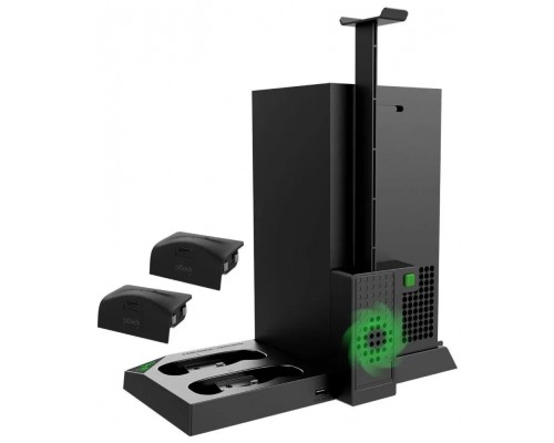 XBox Series X Multi-Functional Stand + Battery pack 1400mAH Black PG-XBX013 XBox Series X Multi-Functional Stand + Battery pack 1400mAH Black PG-XBX013