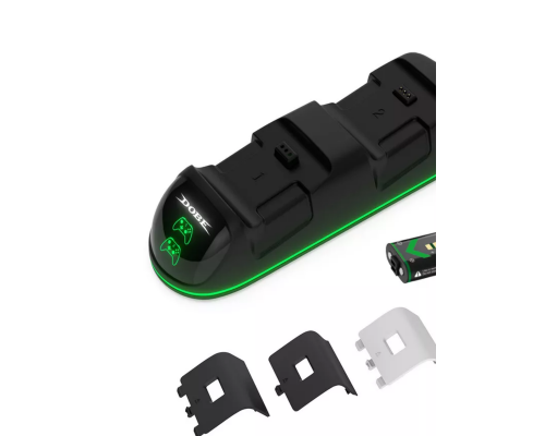 Зарядная станция Dobe для 2-х геймпадов + 2 аккумулятора для Xbox One/S/, TYX-1623X Зарядная станция Dobe для 2-х геймпадов + 2 аккумулятора для Xbox One/S/, TYX-1623X